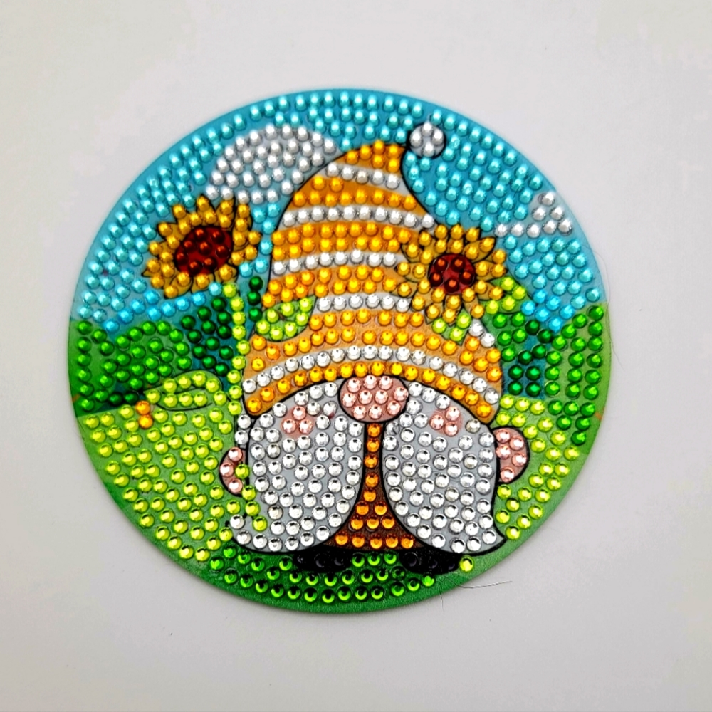 Happy Sunflower Gnome 🌻 Coaster *HOST PICK*